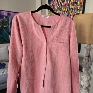 Womens Pink 2 Pc Short Set